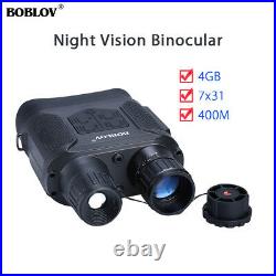 BOBLOV NV400 7x31 Zoom Digital Night Vision Binoculars 400m/1300ft Viewing Range