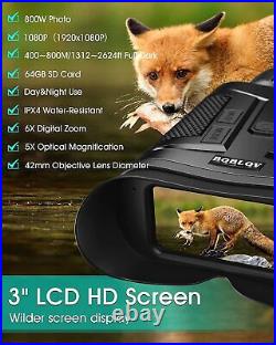 BOBLOV Night Vison Binoculars 1080P HD 800M Dark 8X Digital Zoom Scope Camera