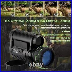 Bestguarder Digital Widescreen Night Vision Monocular with WiFi HD Infrared I