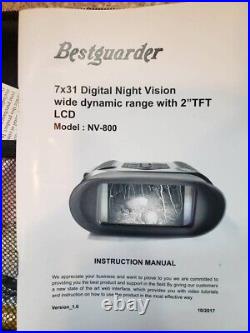 Bestguarder NV-800 7×31 Digital Night Vision Binoculars Infrared Night Vision