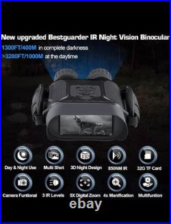 Bestguarder NV-900 4.5X40mm Digital Night Vision Binocular with Time Lapse Funct