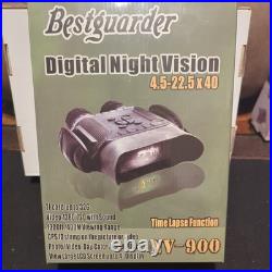 Bestguarder NV-900 4.5X40mm Digital Night Vision Binocular with Time Lapse Funct