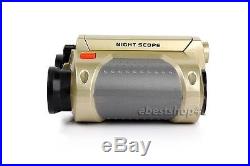Binocular 4 x 30mm Night Vision Surveillance Scope with Pop-Up Search Light