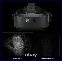 Binocular Head Mounted Night Vision Device For Nature Night Fishing