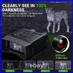 Binoculars Night Vision Device R6 850nm IR 1080P HD 5X Digital Zoom Hunting