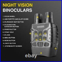 Binoculars Night Vision Infrared Scope IR Camera HD Zoom Video Recording Goggles
