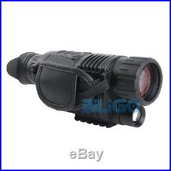 Black WG-37 5x40 Digital IR Night Vision Monocular Take Photo Video + Battery