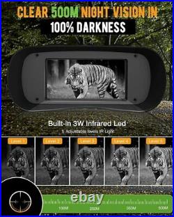 Boblov 32GB Night Vision Googles 500M Full Darkness Binocular for Night Hunting
