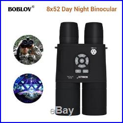 Boblov 8x52 Optical Infrared Night Vision Binocular Telescope Take Day or Night