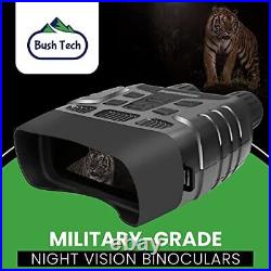 Bush Tech Night Vision Binoculars Military-Grade Infrared Binoculars with Cam