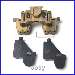 CNC Machined Dual Binocular Bridge NVG Mount + AN/PVS-14 J Arm Dovetail Adapter