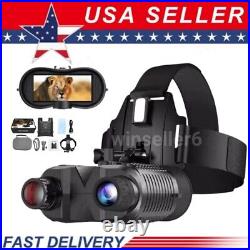 CN Night Vision Goggles Binoculars HD Digital Head Mounted Hunting Rechargeable