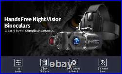 CN Night Vision Goggles Binoculars HD Digital Head Mounted Hunting Rechargeable