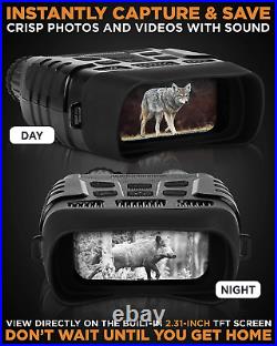 CREATIVE XP Digital Night Vision Binoculars for 100% Darkness Save Photos &