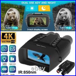 CZ080 600m 4K HD 8X Digital Zoom Night Vision Binoculars Video Recorder Hunting