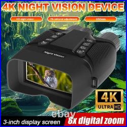 CZ080 600m 4K HD 8X Digital Zoom Night Vision Binoculars Video Recorder Hunting