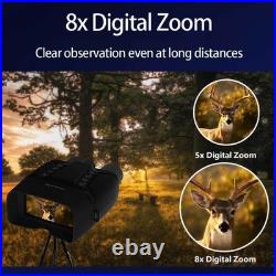 CZ080 600m 4K HD 8X Digital Zoom Night Vision Binoculars Video Recorder Hunting