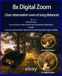 CZ080 Night Vision Goggles 4K Digital HD IR Binoculars 8X Zoom Hunting CZ080 Night Vision Goggles 4K Digital HD IR Binoculars 8X Zoom Hunting