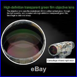 Camo Hunting Infrared Night Vision Monocular Scope 5X IR Binoculars Telescopes A