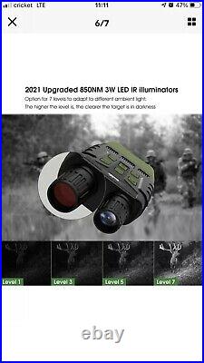 Coolife Night Vision Goggles Binoculars Night Vision Monocular, Long Distance In