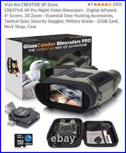 Creative XP GlassCondor Pro Night Vision Binoculars Goggles Camera Digital IR