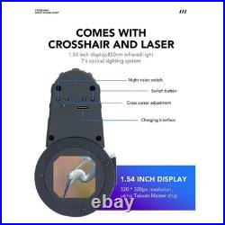 Cross Cursor Riflescope 7x Optical Monocular Night Vision Infrared Digital Sight