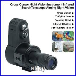 Cross Cursor Riflescope 7x Optical Monocular Night Vision Infrared Digital Sight