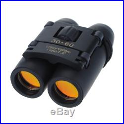 Day Night Vision 30 x 60 Zoom Outdoor Travel Folding Binoculars Telescope + bag