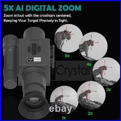 Day Night Vision Scope Digital Monocular Riflescope, 1080p HD, 5X Digital Zoo
