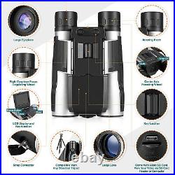 Digital 12X Binocular Telescope Video Camera LCD Zoom Record Screen Night Vision