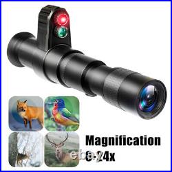 Digital 8-24X Zoom Night Vision Infrared Monocular Hunting Video Scope IR Camera