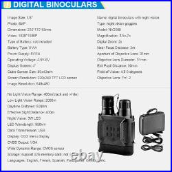 Digital Binoculars Scope HD Zoom Video Recording Digital Night Vision with 4 LCD