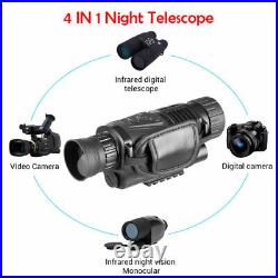 Digital Hunting Night Vision Telescope Portable IR Camera Video Monocular