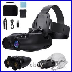 Digital IR Night Vision Binoculars Head Mounted Rechargeable for Hunting