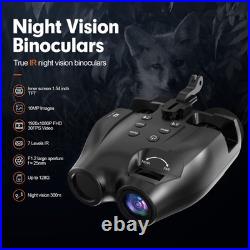 Digital IR Night Vision Binoculars Head Mounted Rechargeable for Hunting