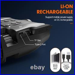 Digital IR Night Vision Binoculars Head Mounted Rechargeable for Hunting