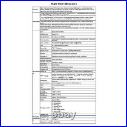 Digital IR Night Vision Binoculars Head Mounted Rechargeable for Hunting