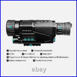 Digital Infrared Illuminator IR Night Vision Monocular Scope Hunting Telescope Digital Infrared Illuminator IR Night Vision Monocular Scope Hunting Telescope
