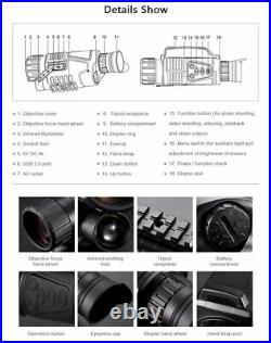 Digital Infrared Illuminator IR Night Vision Monocular Scope Hunting Telescope Digital Infrared Illuminator IR Night Vision Monocular Scope Hunting Telescope