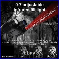 Digital Infrared Night Vision Binoculars 4K 3D Head Mounted Goggles 8X Zoom 300M