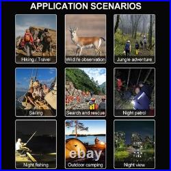 Digital Infrared Night Vision Binoculars 4K 3D Head Mounted Goggles 8X Zoom 300M