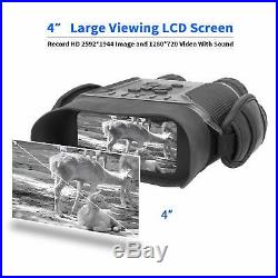 Digital Night Vision Binocular Time Lapse HD Image 720p Widescreen 1300ft inDark