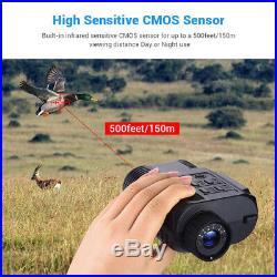Digital Night Vision Binocular With 8GB DVR Scope 3W Infrared LED For Hiking
