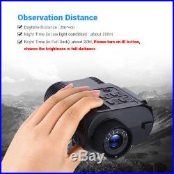 Digital Night Vision Binocular With 8GB DVR Scope For Hunting Scouting Game