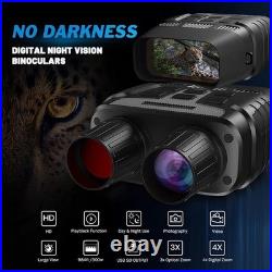 Digital Night Vision Binoculars 32GB 300Yard IR Telescope Photos Video camera 4x