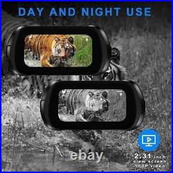 Digital Night Vision Binoculars 32GB 300Yard IR Telescope Photos Video camera 4x