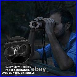 Digital Night Vision Binoculars, See Clear in 100% Total Darkness, Large Black