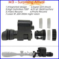 Digital Night Vision Device Riflescope Monocular Megaorei3 4 IR Camcorder Record