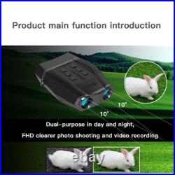 Digital Night Vision Goggles Binoculars 8x Zoom Infrared Scope Video IR Camera