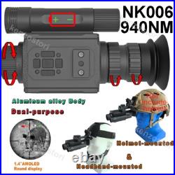 Digital Night Vision Hunting Scopes IR Camera Record Head Mount Sight 940nm Digital Night Vision Hunting Scopes IR Camera Record Head Mount Sight 940nm